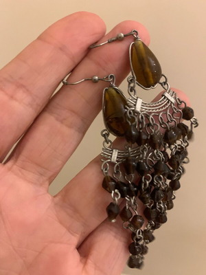 Boho earrings used