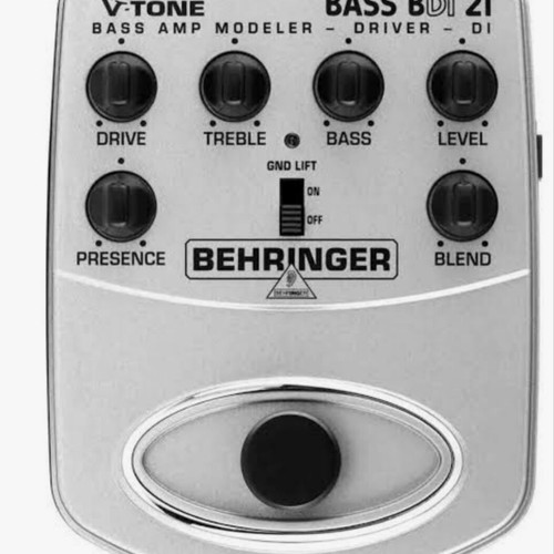 Behringer BDI 21 bass amp modeler pedal