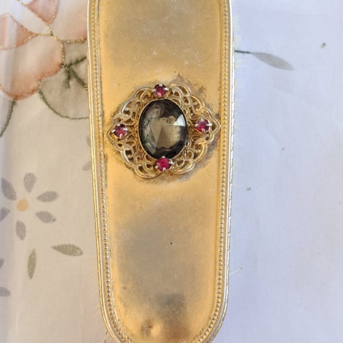 Boudoir grooming set 1930-1940 gold plated, vintage, 5 pieces