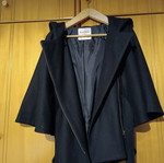 Μαύρο μάλλινο παλτό/κάπα Pull & Bear σαν καινούργιο, μέγεθος M
