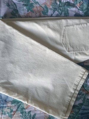 Pull & Bear corduroy pants ecru white like new