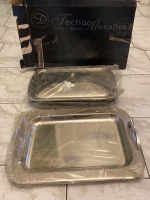 Pyrex inox serving set unused