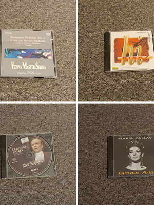 Classical music and opera CD set used, pack of 4 with Maria Callas and Jose Carreras