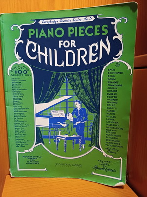 Piano Pieces for Children sheet music used, English edition