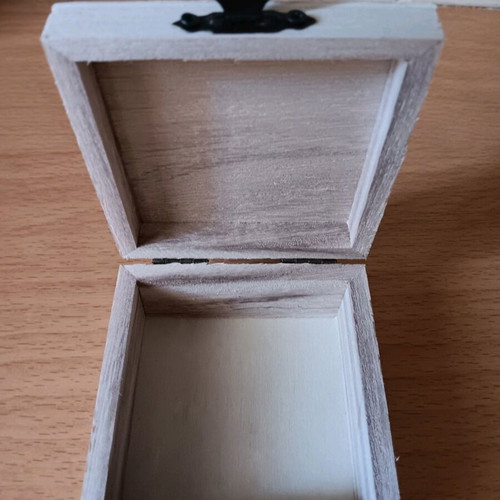Wooden storage box new with name Panagiotis