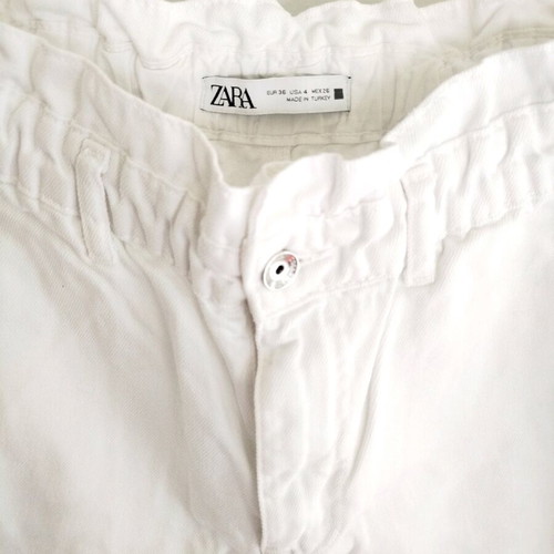 Zara white women's denim pants like new, size S