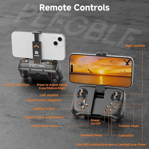 Plegble PL510 Drone with Camera New, Brushless Motor, FPV, Foldable