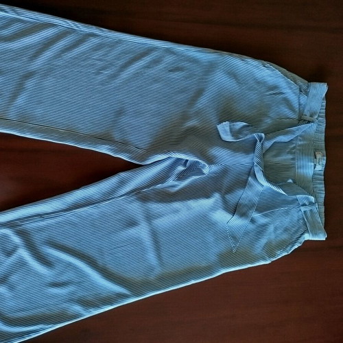 Triumph women's wide-leg pants used, white and gray, size S