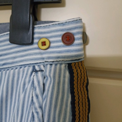 Striped men's trousers