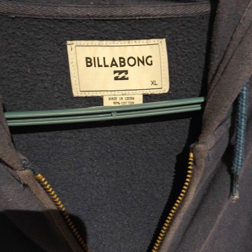 Billabong sweatshirt jacket used, blue, size XL