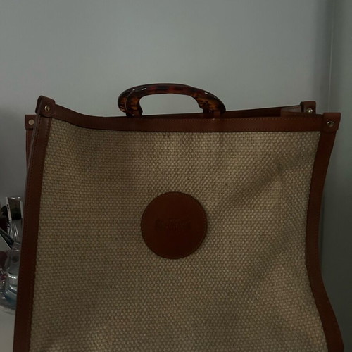 Straw bag holy bag new, beige hand-held