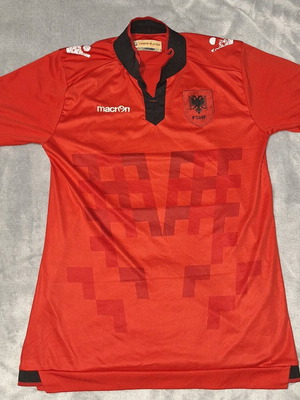 Home jersey Albania Euro 20 used, size 176 cm