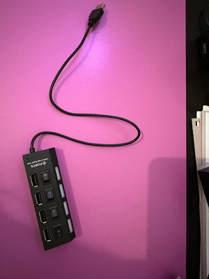 Usb hub unused with switches and 4 ports