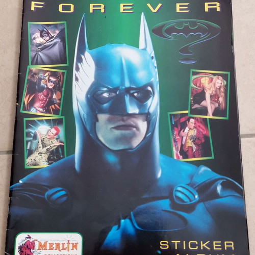 Merlin Batman Forever sticker album used