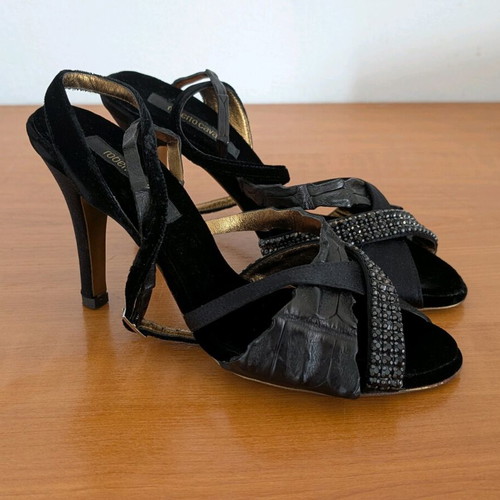 Roberto Cavalli women's sandals like new, size 36.5, black