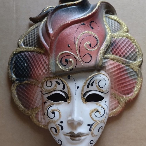 Vintage La maschera del galeone Venetian mask, new
