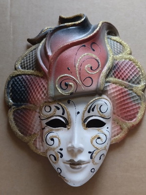 Vintage La maschera del galeone Venetian mask, new