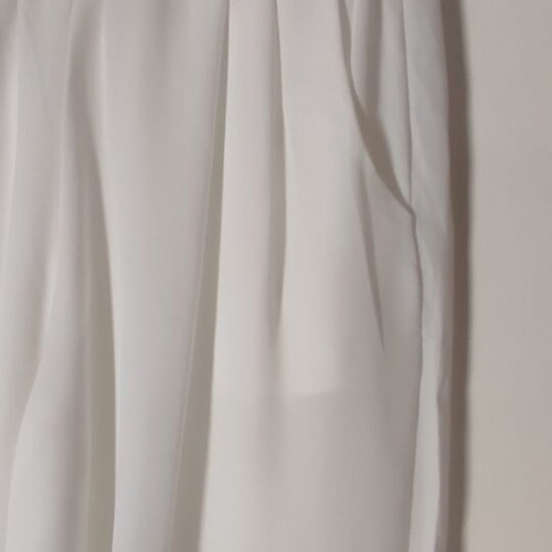 White See-Through Wide-Leg Pants Size M Like New