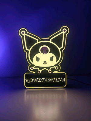 Lightbox Kuromi new with USB operation and customizable name
