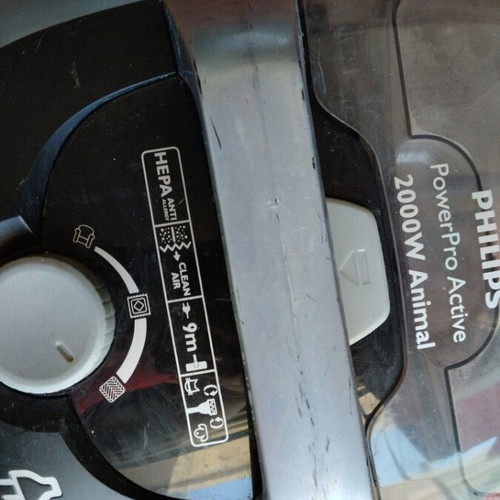 Philips vacuum cleaner used with power cyclone system and 9m cable