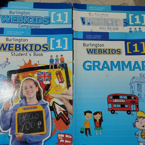Webkids 1 Burlington student book set used with written exercises