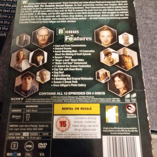 Breaking Bad DVD restored, complete second season missing disc 3