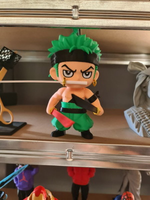 One Piece Zoro 3D Printed Chibi φιγούρα καινούργιο