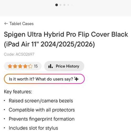 Spigen Ultra Hybrid Pro Flip Case for iPad Air 4/5 like new