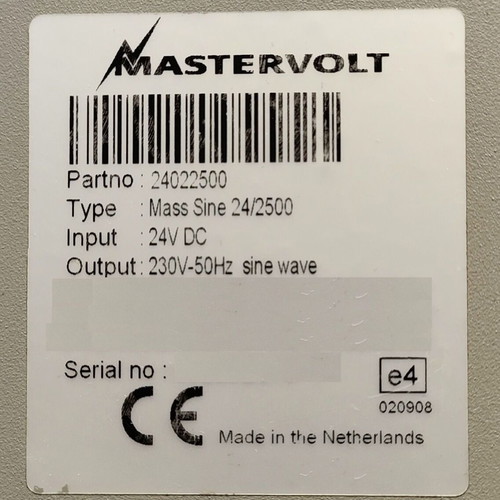 Inverter Mastervolt Mass Sine 24/2500 used