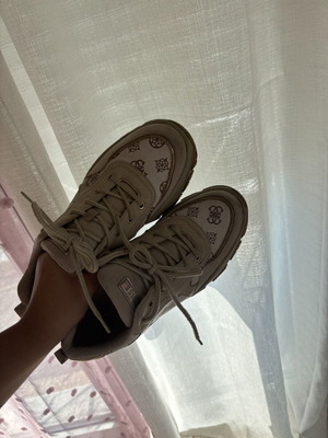 Guess sneakers size 39, beige and gold
