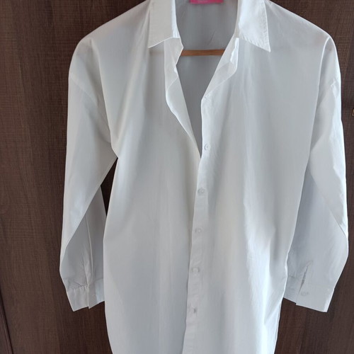 Pink Woman long women's shirt like new, white
