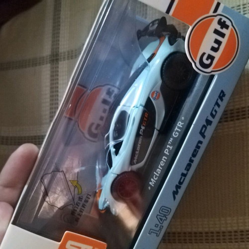 Mclaren Gulf P1 GTR scale 1:40, new, sealed in packaging