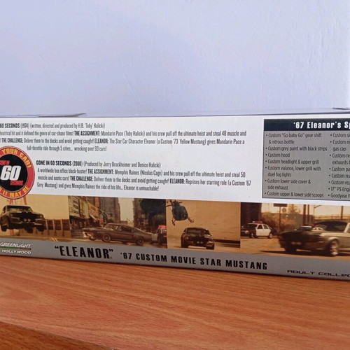 Ford Mustang Shelby '67 Eleanor model car new, 1:18 scale