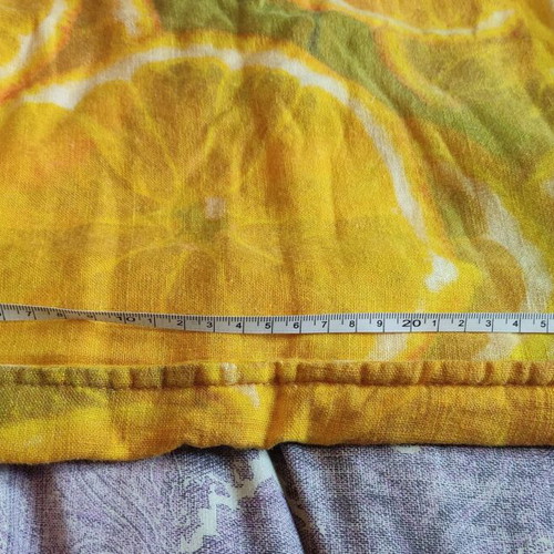 Zara tote bag lemon print fabric like new