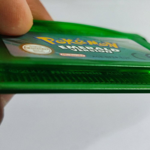 Emerald Pokemon GBA Cartridge Game Boy Advance SP used, functional