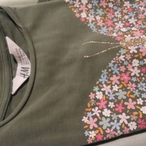 H & M khaki blouse used for 2-4 years old