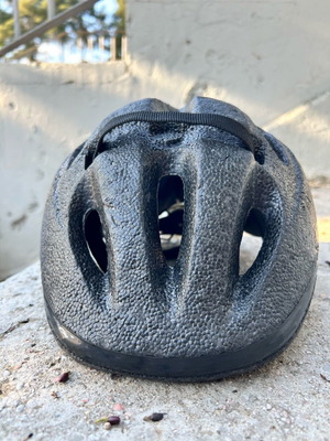 Child helmet black used, size 48-54 cm, CE certified