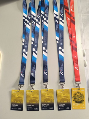 EKO Acropolis Rally WRC Supplier Lanyards and Accreditation Cards new
