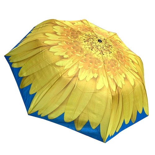 Windproof Automatic Folding Yellow Rain Umbrella new