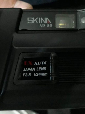 Φωτογραφική μηχανή Skina AD-20 vintage αμεταχείριστη με φιλμ και αυτόματο φλας 35mm