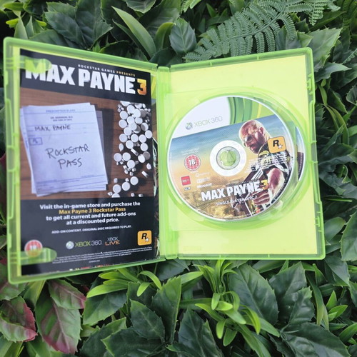 Max Payne 3 Xbox 360 game used, good condition