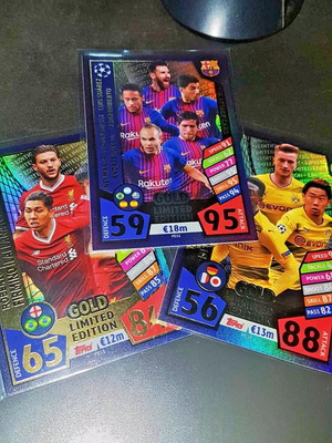PES Match Attax Champions League Season 2017/18 Gold Limited Edition