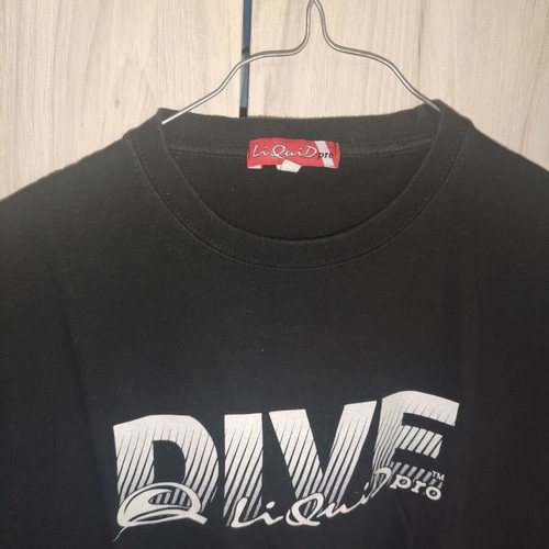 LiQuid Pro men's T-shirt black with white DIVE logo, like new, sizes S M