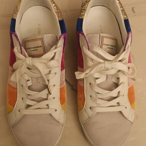 Kurt Geiger multicolor sneakers like new, leather and suede trainers