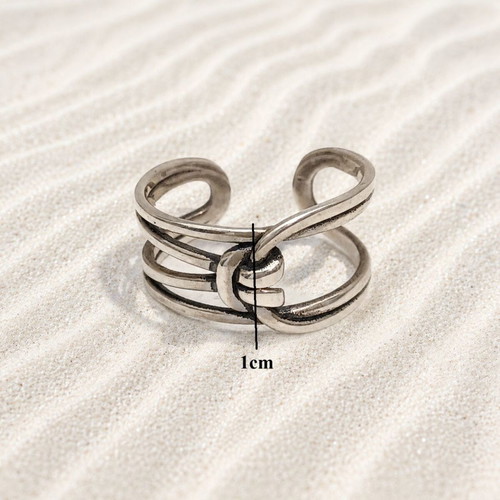 Handmade Gianniotiko ring silver 925 new, size 53 adjustable