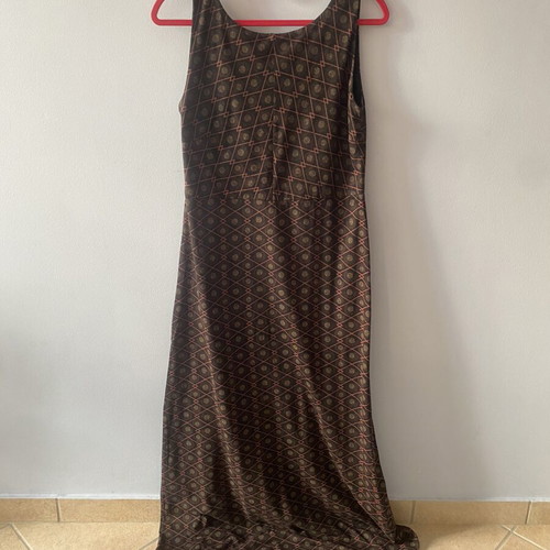 Attrattivo long dress large with open back, like new, brown