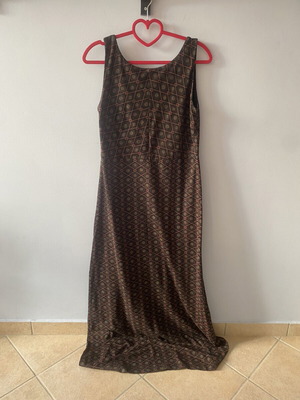 Attrattivo long dress large with open back, like new, brown
