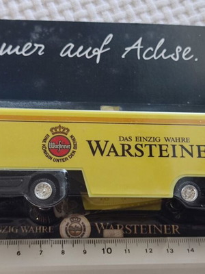 Warsteiner beer promotional truck trailer scale H0 like new
