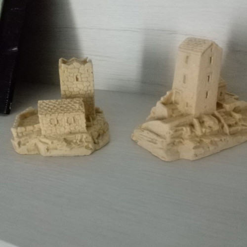 Ceramic decorations handmade, high quality, traditional Mani towers