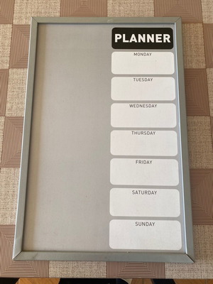 Frame board with erasable marker used 60x40 cm